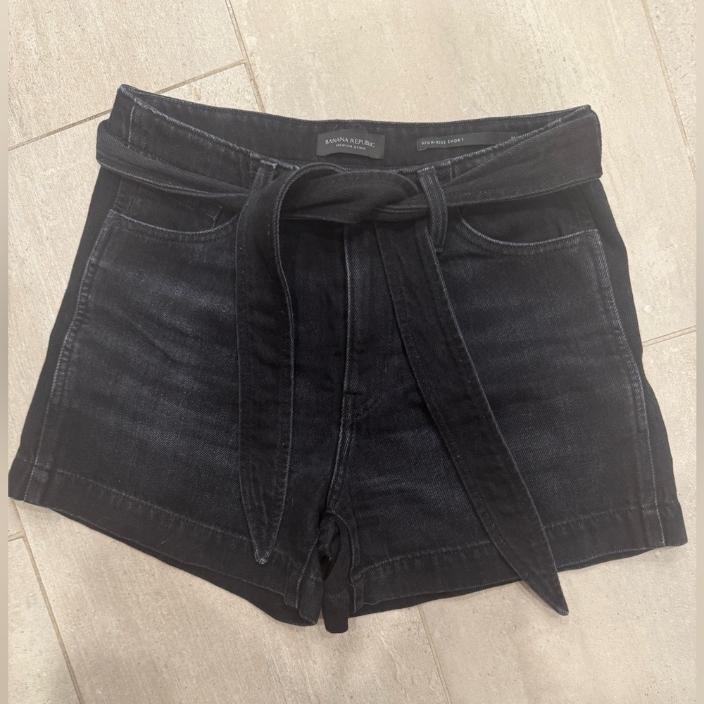 Banana Republic Black Jean Shorts
